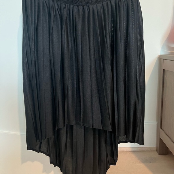 Topshop Black High-Low A-Line Skirt Cocktail - Picture 1 of 4